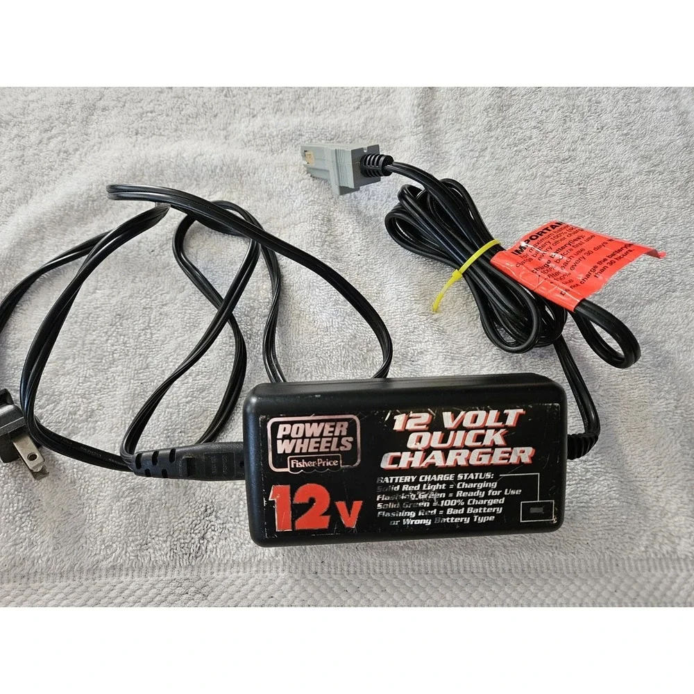 Genuine Fisher Price Power Wheels 12 Volt Quick Charger - Model 00801-1429